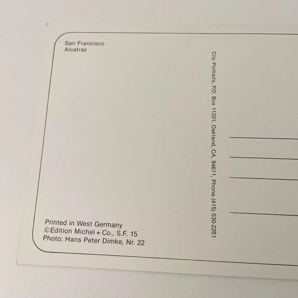 Vintage Lot of 5 San Francisco Post Cards Golden  Gate Bridge City Hall Alcatraz - Picture 14 of 16